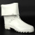 红叶耐油酸碱白色高筒劳保靴防水防油雨靴工作水鞋厨房防滑 白色 45