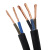 武汉二厂电线电缆线纯铜芯软线橡套线护套2 3芯YZ2.5 4 6平 二厂橡套线YZ3*1.5平方三芯 [国 100m