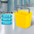 安赛瑞 保洁分色水桶 清洁车桶塑料桶分装桶 黄色6L 7A00963