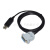 USB转DB15 15孔母头 适用于注射泵连PC RS485串口通讯线 黑色 FT232RL芯片 1.8m