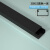 铸固 PVC加厚方形走线槽 单层加厚塑料明装隐形小线槽自粘方形网线槽 30X15黑色一米