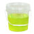家用食品级透明塑料桶带盖密封桶酱料凉皮龙虾包装桶1L/5升kg公斤 20L绿色塑料桶
