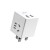 得力（deli）USB插头智能 无线插座转换器充电魔方多功能家用插排接线板 【英转国】2组合孔+2USB 白色