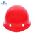 林盾安全帽工地国标ABS加厚建筑工人头盔劳保电力工厂防砸帽免费印字 圆形透气红色 均码