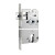 筑筠 安防套装门锁 拉丝不锈钢面板锁具 (160-85反提上锁)带钥匙