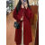 酌芙女士短外套呢子大衣女2023新款秋冬季长款娃娃领气质韩系感红 红色 s 80-105斤