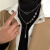 彩陌（CQMO）韩国几何链条双层项链T桖链气质时尚个性嘻哈毛衣链锁骨链项饰女 银色