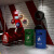 工业风铁桶户外垃圾桶240L大容量个性创意带盖垃圾箱大号商用 深蓝