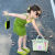 叶余女童冰丝吊带裙2024夏季新款中小童2-7岁韩版修身裙子儿童背心裙 绿色 冰丝吊带裙228 90