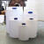 定制适用PE加药桶带电机搅拌机加药桶PAM搅拌桶箱PAC加药装置耐酸碱塑厂家 100L白色+0.75KW+380V