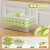 丹乐冰块模具家用制冰盒小型冰箱冰格食品级按压储冰制冰模具 果绿-双层56格【够用一夏天】