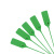 飞尔（FLYER）一次性标签扎带 物流封签扣 塑料封条 绿色 22×600mm 100条/包
