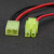 汇君 EL小田宫头插件对插接线端子电线接头带线公母整套 5条绿色母头（左红右黑）20cm