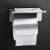 海斯迪克 HZL-82 免打孔304不锈钢浴室手机架 纸巾架卫生间纸巾盒 酒店厕所卷纸架 加宽带盖板款-拉丝