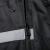 成楷科技 劳保长款雨衣成人反光加厚雨披防暴雨 斜纹春亚纺布CKB-YX016 黑色XL码 1件