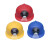 带灯的安全帽一体式ABS头盔矿灯可印字狼杰强光充电安全帽灯定制 美心龙LA-1002白色+排插充电器