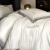 迪士尼（Disney）真丝四件套100桑蚕丝床单被套夏季轻奢高级酒店家用双人床品套件 仰望-白 1.8m床单款四件套-被套200*230