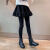 SNHN女童春秋新款洋气裙裤外穿新款儿童冬季中大童假两件打底裤加绒 黑色 110cm