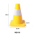 PVC反光路锥雪糕桶禁止停车路障交通锥形桶路障桩安全警示圆锥筒 黄色30高