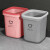 轻奢垃圾桶卧室网红房间厕所卫生间厨房客厅宿舍简约无盖纸篓 2个装-加厚【中号】-粉色