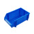 塑料零件盒斜口物料工具盒组合式物料盒货架配件螺丝收纳盒 长宽高250*220*120mm5根支柱1块 蓝