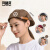 凡黛克（Fan Dai Ke）咖啡厅餐饮工作帽定制logo贝雷帽印字 拼色帆布可调节-黑色 均码 
