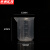 京洲实邦 实验室刻度量杯大容量塑料烧杯【100ml无柄/100个】ZJ-2836