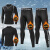 GOLF速干衣男滑雪保暖内衣紧身运动跑步套装打底压缩户外加绒冬季健身 精英加绒四件套 L100-115斤