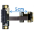 M.2 WiFi A.E key 接口转接延长线 电源PCI-E 3.0 x1 R51SF附支持 R51SR附电源线 10cm