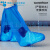 一次性防水鞋套雨天高位加厚防滑男女款透明隔离靴套耐磨塑料脚套 高筒 透明白10只+蓝色10只 均码