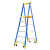 P170-8CNFG玻璃钢平台梯3.4米工业级绝缘人字梯带 P170-6CN FG 2.8米 P170-6C