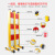 仞歌 玻璃钢伸缩围栏电力绝缘管式安全防护栏移动施工临时折叠围挡施工警示隔离栏杆 红白普标款1.8*2.5米809