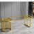 短云岩板支架大理石茶桌桌腿碳素钢桌脚办公桌餐桌架 金色 长120*宽60*高73cm