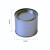 上柯 W1520 圆形茶叶罐马口铁罐包装铁盒 可定制 光面银直径73*高60mm