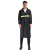 TLXT 雨衣男女加厚长款防水雨衣雨裤套装户外安全反光雨衣 黑色 均码 个