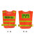 消防应急疏散背心四个能力创建荧光引导巡查安全员服装网反光马甲 红色（无字）新A背心