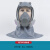 HKFZ6800防毒面具头罩打磨装修喷漆专用防粉尘油烟护脸防毒防尘面罩 头罩配7093防尘盒 中