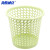 海斯迪克 多功能办公室卫生间垃圾桶 塑料垃圾桶镂空垃圾桶纸篓 颜色随机10个 HKT-392