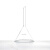 玻璃漏斗长颈40607590100120150mm实验室标准短管三角漏斗 长管100mm 高硼硅玻璃