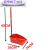 垃圾铲加深簸箕推土机批发全新料结实耐用黑色垃圾斗扫把簸箕套装 拖把+开丝硬扫把+簸箕