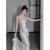 TAO HAN法式晚礼服裙女感高端轻奢小众婚纱敬酒服新娘2024新款主持人 银色 XS