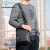 袋鼠男包单肩包斜挎包时尚休闲男士背包复古韩版潮流挎包 HA-107棕色+长款钱包