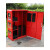 有害垃圾创意箱智能小区立式果皮箱多分类垃圾桶可收纳箱 酒红色6040120