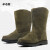 冬季套筒羊毛马靴保暖雪地棉靴反绒牛皮靴高筒皮毛一体羊毛防寒靴 黑色（8801） 45 质量三包
