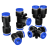 气管接头快插快速接头PU直通对接PY/PE/PU-46810气动接头三通弯通 PY-6【10只】