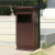 迪恩斯（DEANS）烟灰桶方桶户外垃圾桶室外垃圾箱不锈钢果皮箱公园别墅庭院景区大号大容量 ZL-01 红古铜色