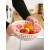 洗菜篮塑料圆形家用厨房大号蔬菜沥水篮三件套镂空水果盆配 [小号]粉色(1个装)
