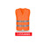 反光背心安全监理建筑消防员网布汽车工地黄衣条透气 多口袋拉链橘色