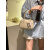 酷奇袋鼠（KUQIDAISHU）女包流行小众时尚大容量韩系枕头包包2024新款手提包 奶油白