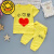 G.DUCK KIDS GO WITH DUCK小黄鸭装新款小孩衣服宝宝夏季短袖两件套儿童婴幼儿洋气套装 (红色)五星短袖衣服 73码5-10个月(13-17斤)